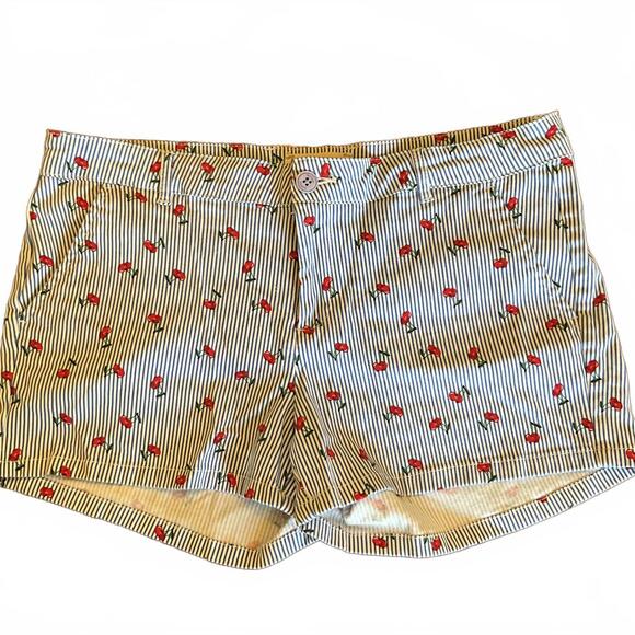 BeBop Pants - BeBop Cherry Print Shorts Sz 11